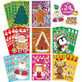 24 Sheets Christmas Stickers for Kids Make Your Own Christmas Characters Mix and Match Sticker, Make a Face Stickers Christmas Gift Stickers for Crafts Xmas Holiday Stickers Christmas Party Favor Ornaments Decor Greeting Cards Decorations