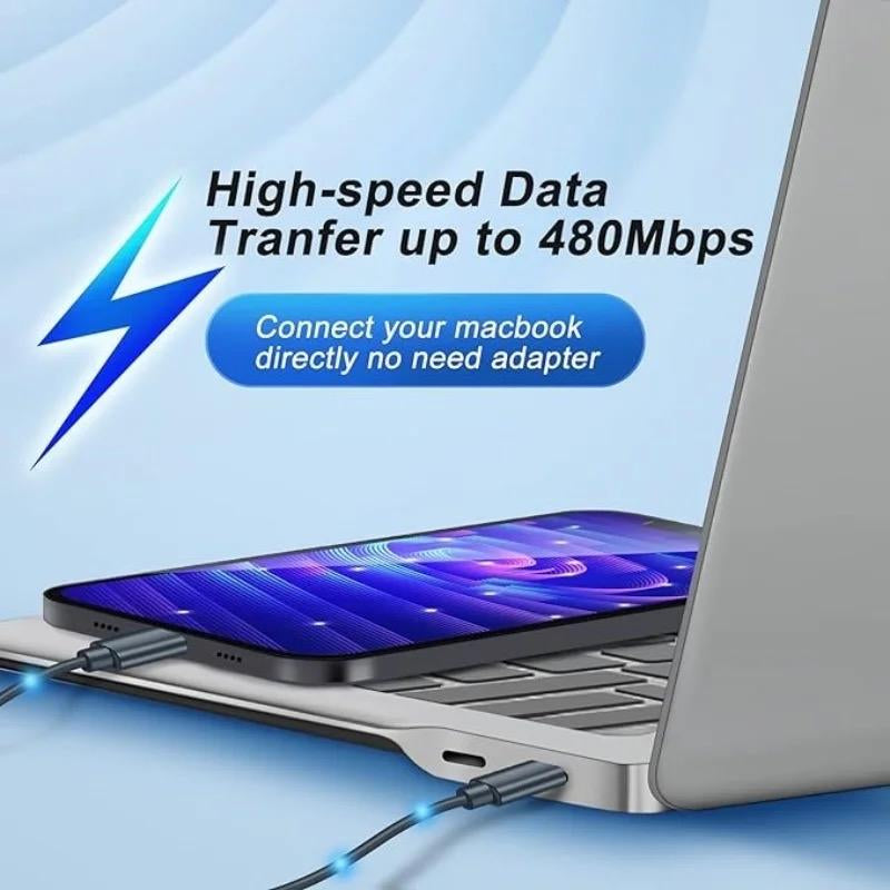 Multi USB Charging Cable Adapter Kit, Micro USB & Type C Data Cable Adapter Set with Storage Box, 60W Fast Charging Cable, Portable Mobile Phone Charging Accessories for Travel Smartphone Cellphone Electronic Charger Devices