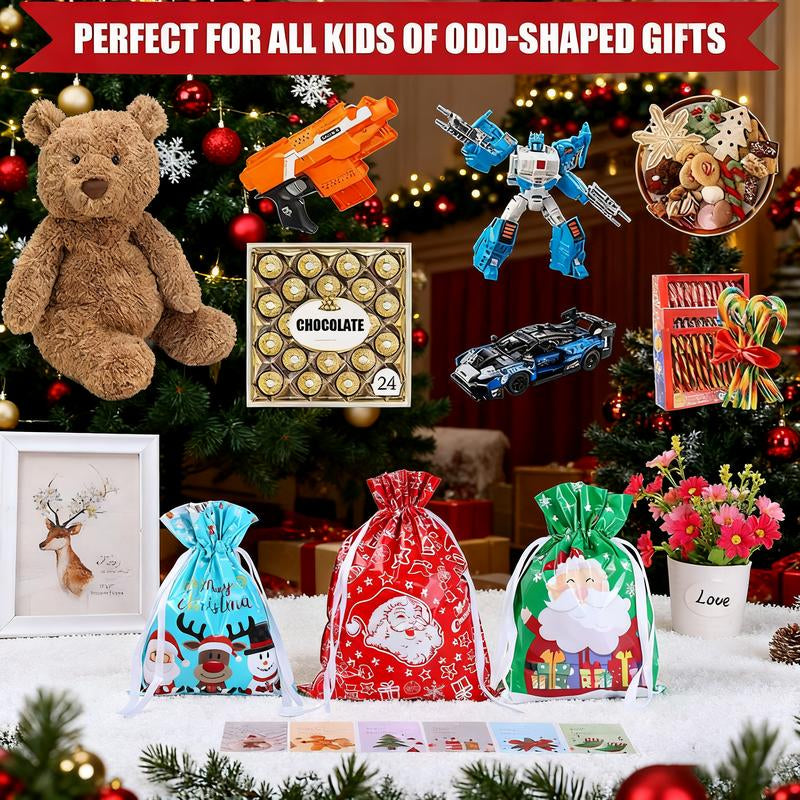 Kringle Express 55-Piece Festive Holiday Gift Bags & Tags Set