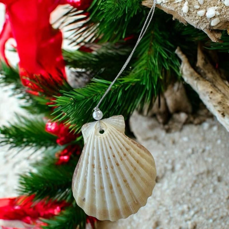 Faith Seashell Christmas Tree Ornament - Festive Home Decor