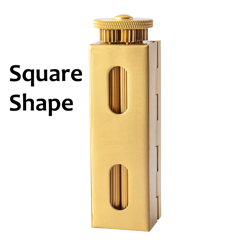 Round Solid Cigarette Rolling Machine Antique Brass Material Manual Mechanical Feeling Tobacco Rolling Retro Nostalgia 70MM Gift