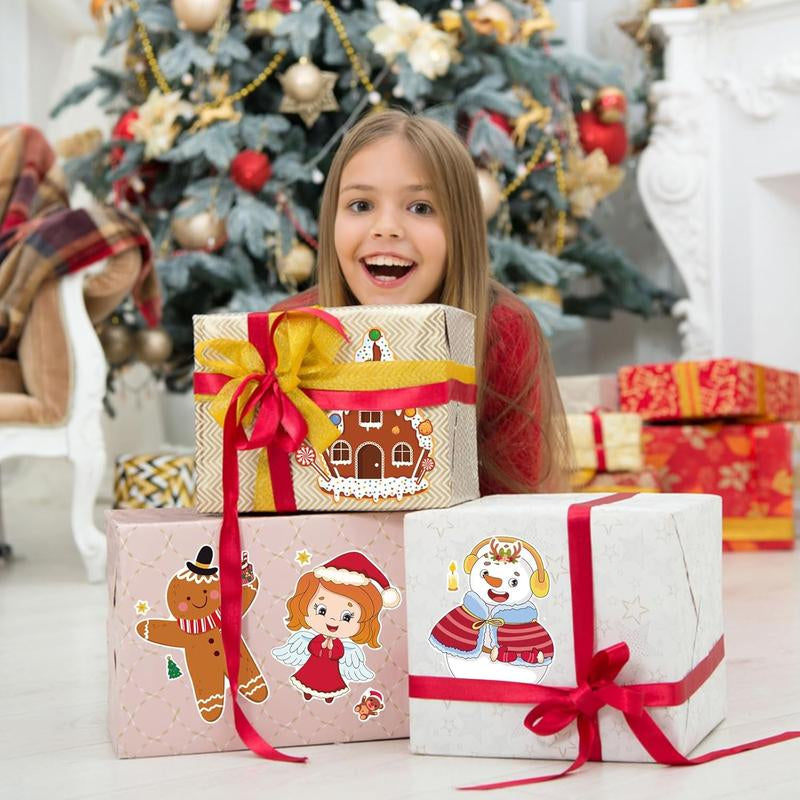 24 Sheets Christmas Stickers for Kids Make Your Own Christmas Characters Mix and Match Sticker, Make a Face Stickers Christmas Gift Stickers for Crafts Xmas Holiday Stickers Christmas Party Favor Ornaments Decor Greeting Cards Decorations
