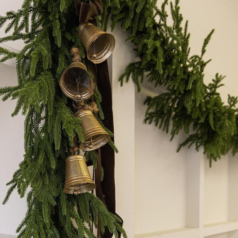 Clylaloor 6FT/9FT/14 Artificial Norfolk Pine Garlands, Real Touch Winter Pine Garland, Green Artificial Greenery Garland for Table, Mantle, Wall, Indoor, Outdoor Christmas Decorations