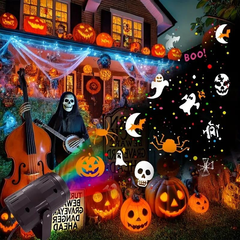 LED Christmas Snowflake Projection Lamp, Rotating Snowflake Projector, Holiday Decoration, Desktop USB Powered LED Light, Party Decor