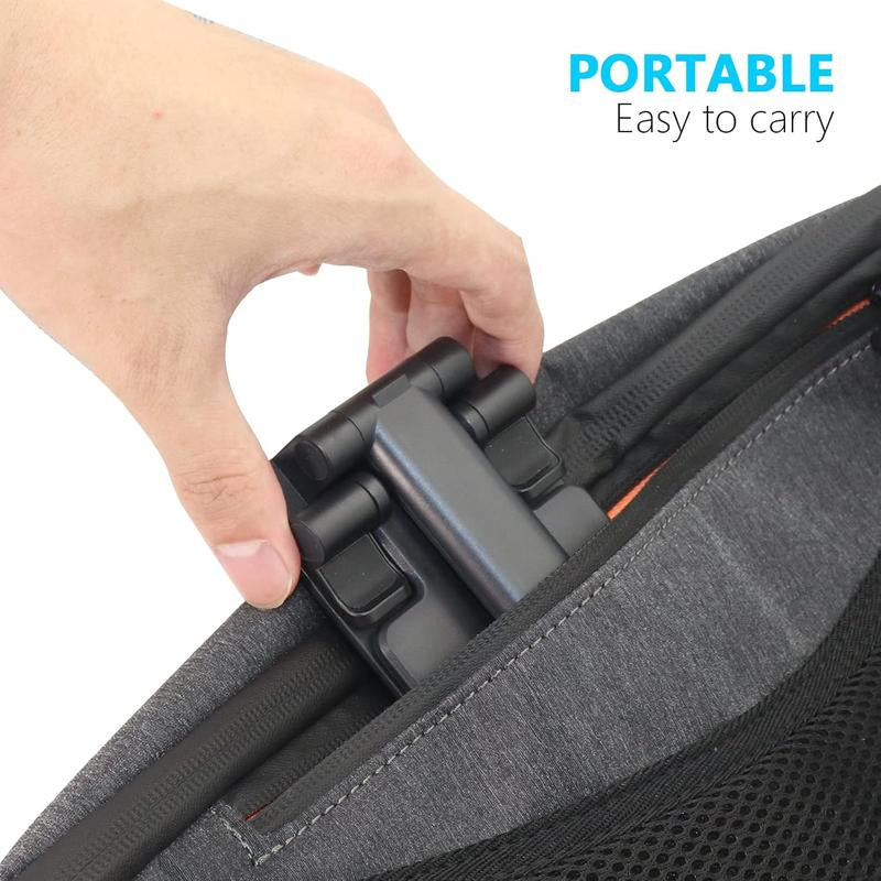 2 Pack Cell Phone Stand, Fully Adjustable Angle Height Phone Stand for Desktop, Foldable Phone Holder Compatible with All Phones 15 14 13 12 11 (Black and White)