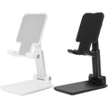 2 Pack Cell Phone Stand, Fully Adjustable Angle Height Phone Stand for Desktop, Foldable Phone Holder Compatible with All Phones 15 14 13 12 11 (Black and White)