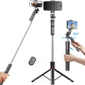 67" Phone Tripod ,Phone Holder for Iphone/Android & Selfie Stick,Upgraded Stand,Suitable for Home and Travel, Travel-Friendly & Stable Cellphone Smartphone